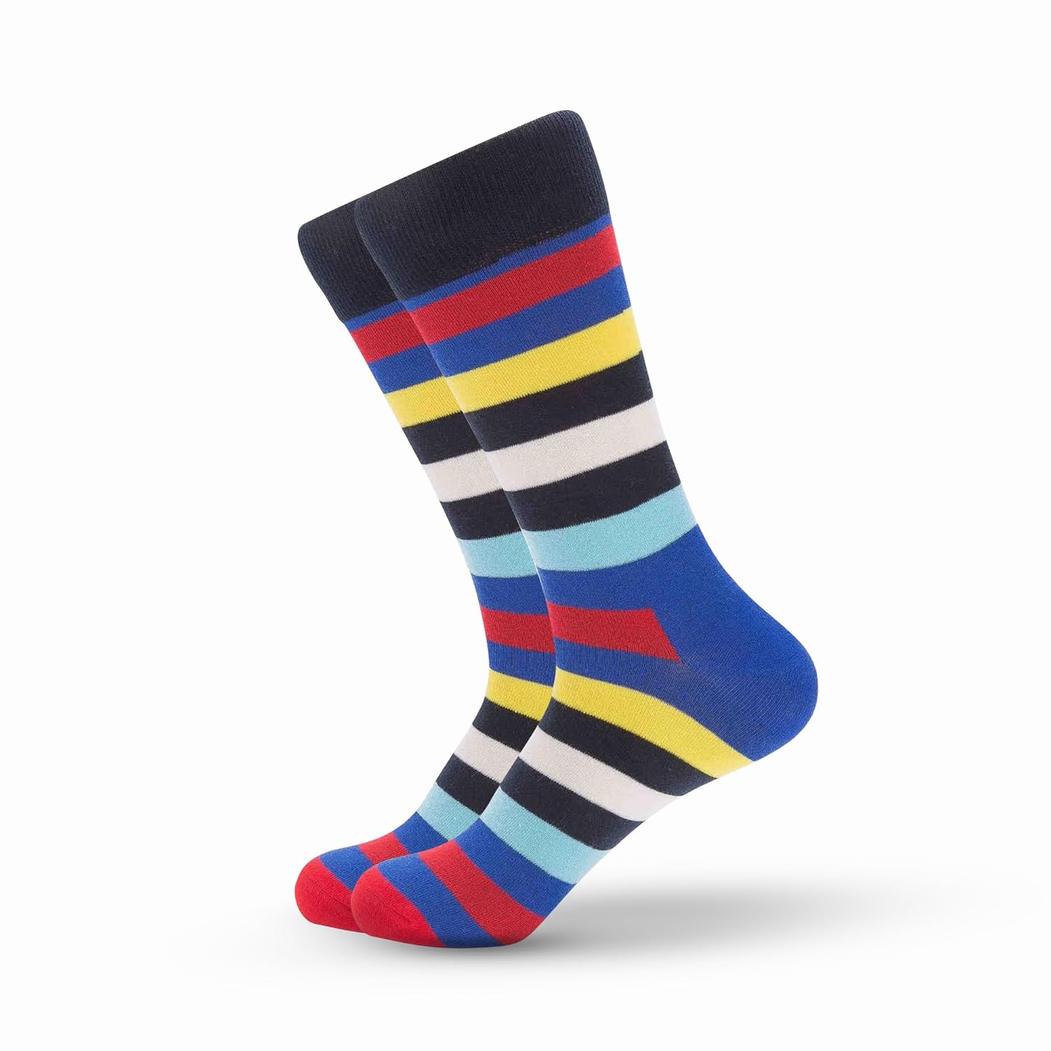 Club Striped Crew Socks by FEET DRIFT