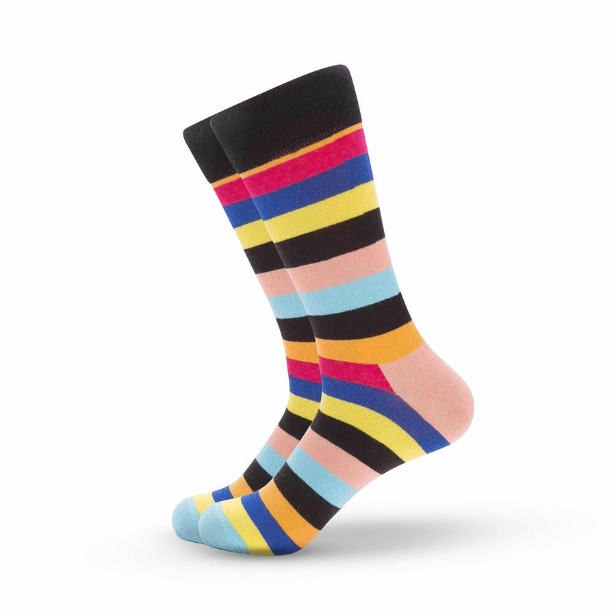 Cool Striped Crew Socks