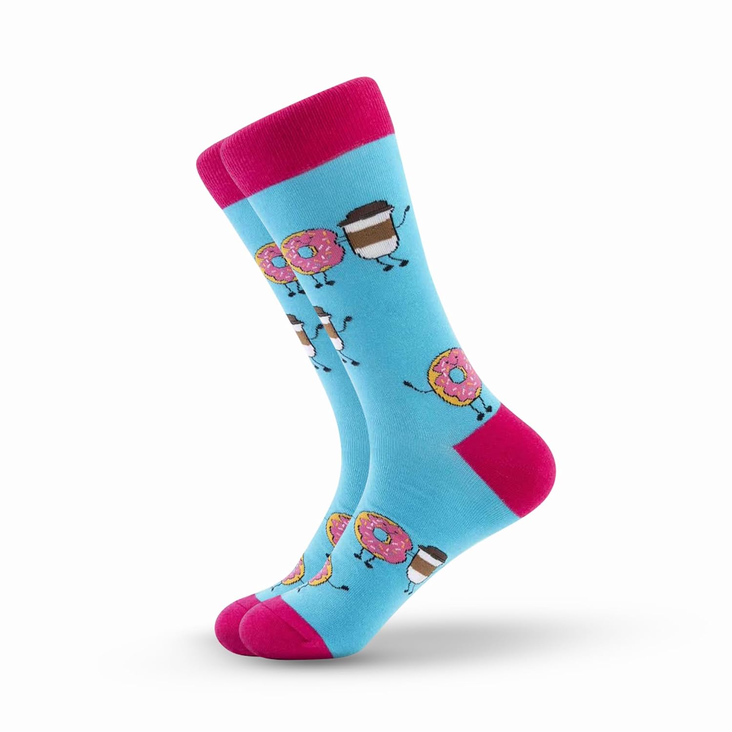 Donut Coffee Crew Socks by FEET DRIFT