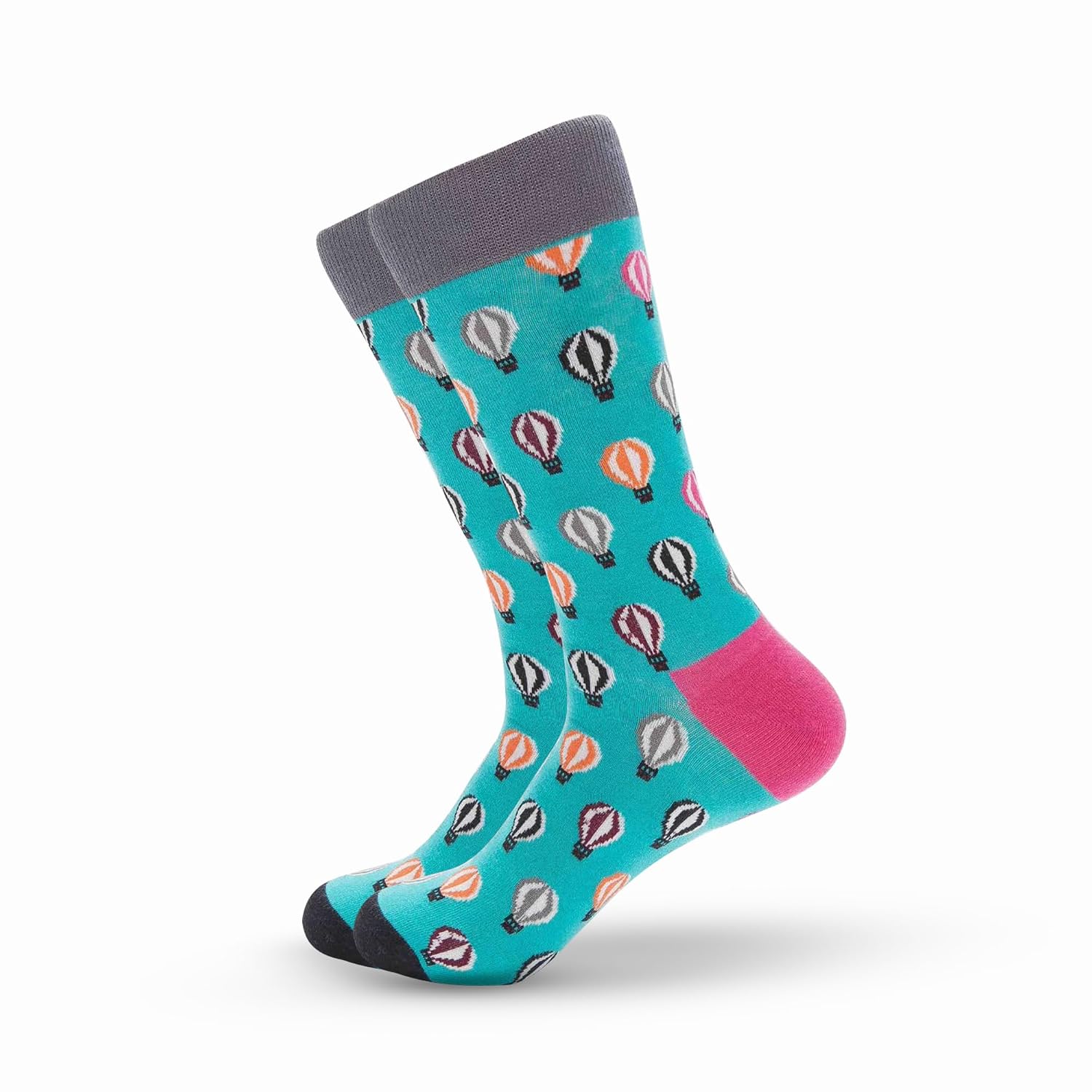 Green Balloon Crew Socks by FEET DRIFT