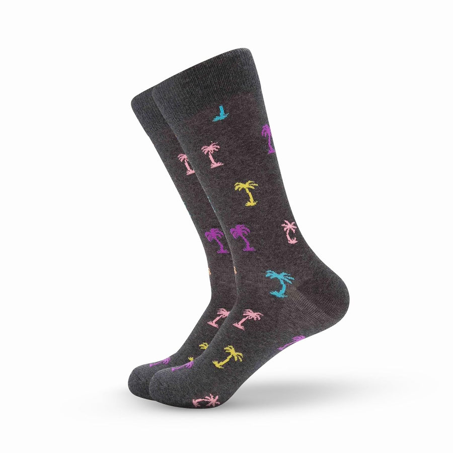 Palm Tree Crew Socks